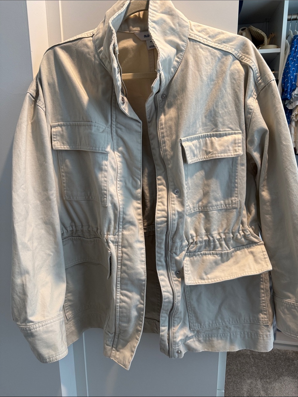 Old Navy Light Khaki Utility Jacket